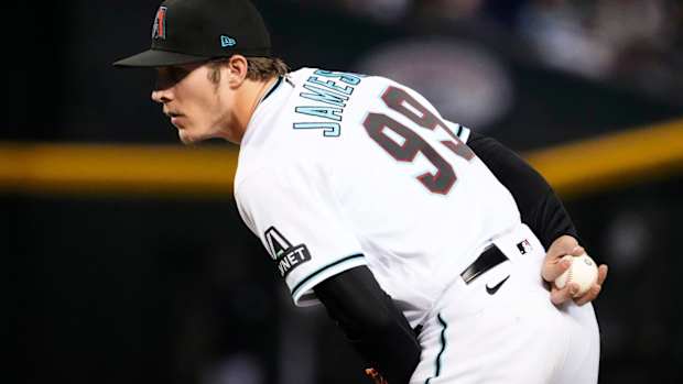Drey Jameson pitches against Phillies in 7th inning, June 15, 2023
